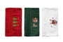 Mijölnir Santa C Juego de Toallas de Lavado 3 Piezas Verde, Rojo, Blanco